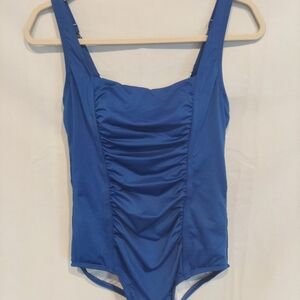 Elegant Blue Women's One-Piece Swimsuit